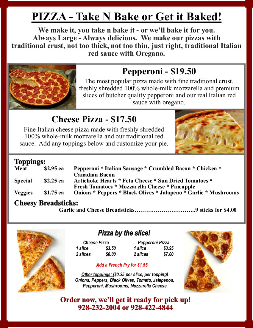 Pizza at Route 66 Road Runner